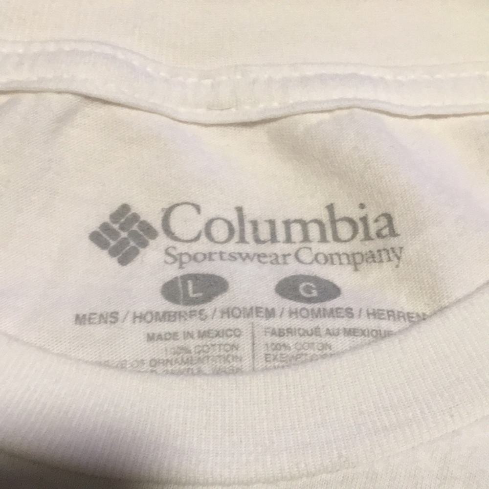 Columbia Tshirt white L - Picture 3 of 5
